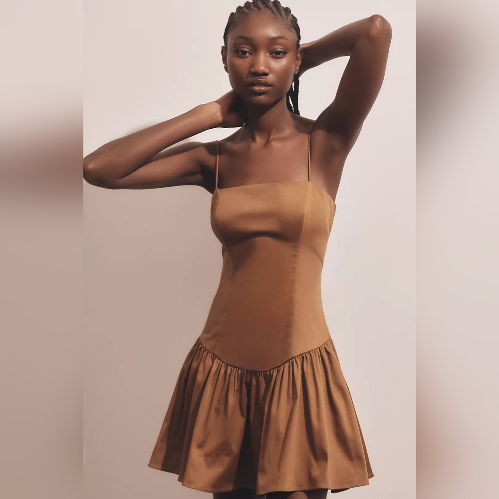 Maeve Drop-Waist Mini Dress Size Large